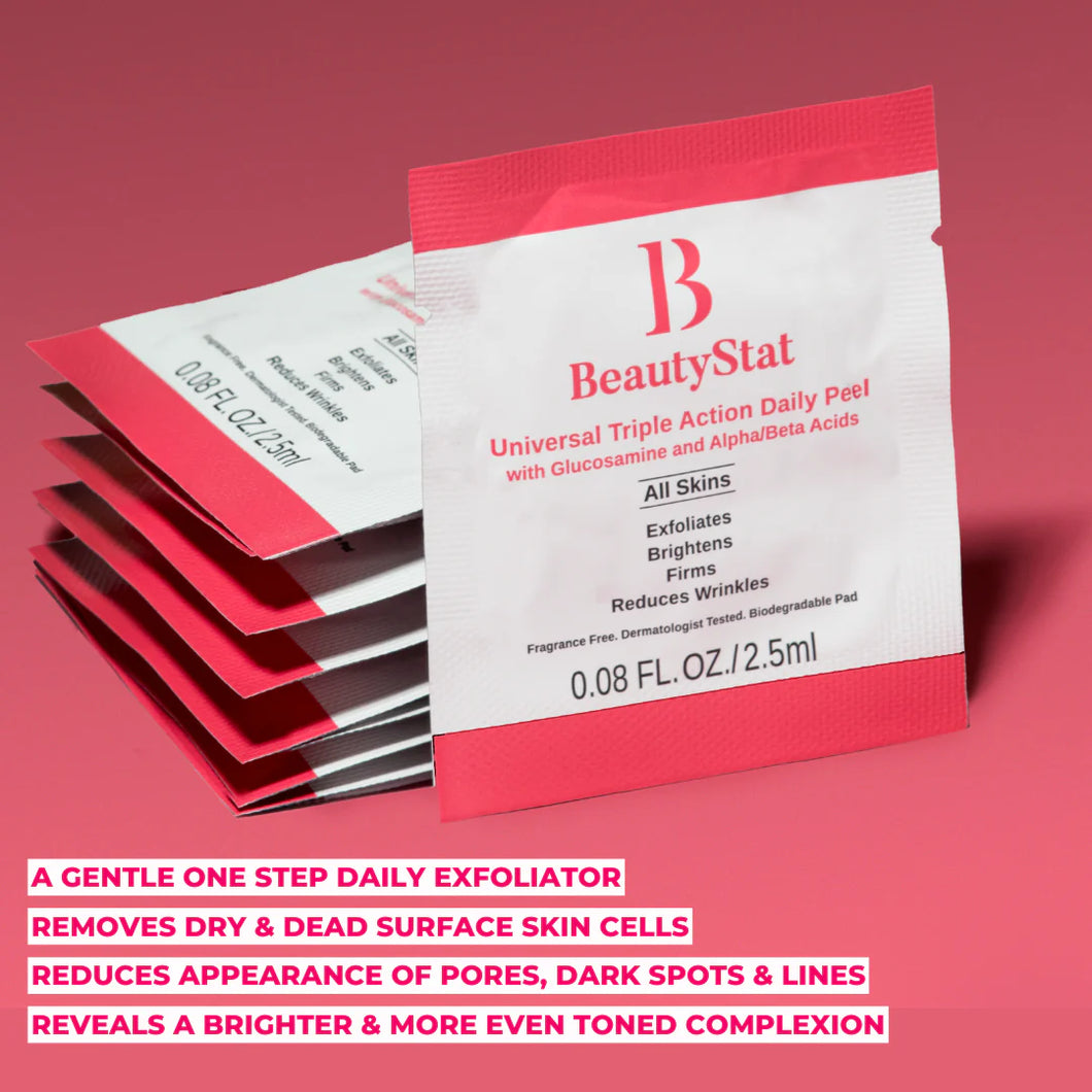 Beauty Stat TRIPLE ACTION ONE-STEP DAILY EXFOLIATING PEEL PAD