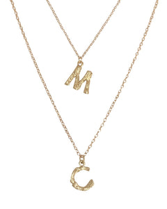Marrin Costello Bamboo Initial Necklace