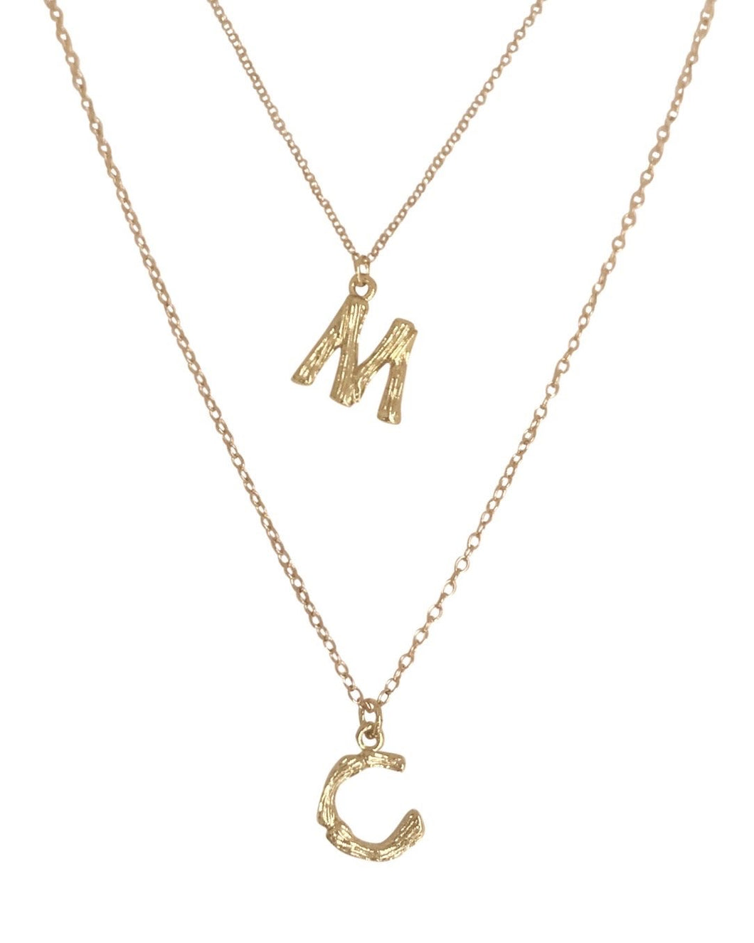 Marrin Costello Bamboo Initial Necklace
