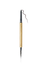 Load image into Gallery viewer, The EYEBROW DEFINER IN DARK-is Great for dark blondes, brunettes and dark red heads.  THIS SLEEK PACKAGING IS ONE OF MY PERSONAL FAVORITES.  THE THIN PENCIL MAKES FOR A THIN, HAIR LIKE APPLICATION. YOU CAN ADD TO SPARSE BROWS OR CREATE FULL STRONG EYEBROWS WITH THIS PENCIL. AND OF COURSE THERE&#39;S AN EYEBROW BRUSH ON THE OTHER END WHICH HELPS LEAVE A NATURAL FINISH. THIS PENCIL MAKES FOR EASY APPLICATION.  LONG WEARING/WATER RESISTANT CRUELTY FREE SULFATE FREE GLUTEN FREE NO GMO&#39;S

