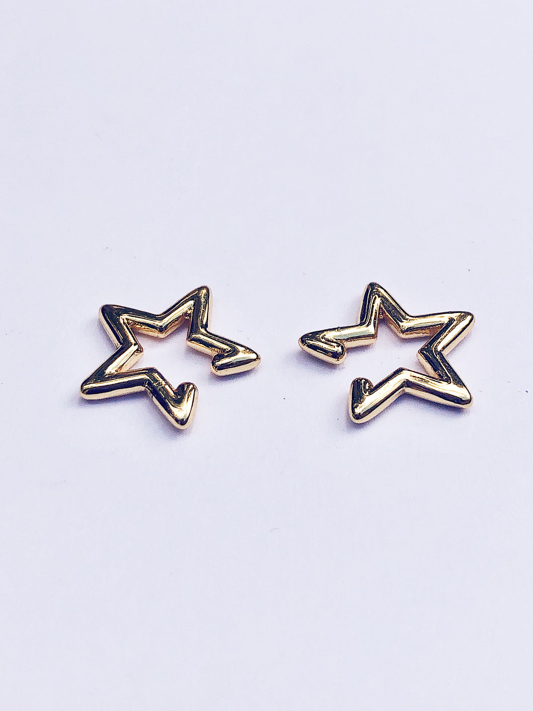 MandyMercer Gold Star cuff earring